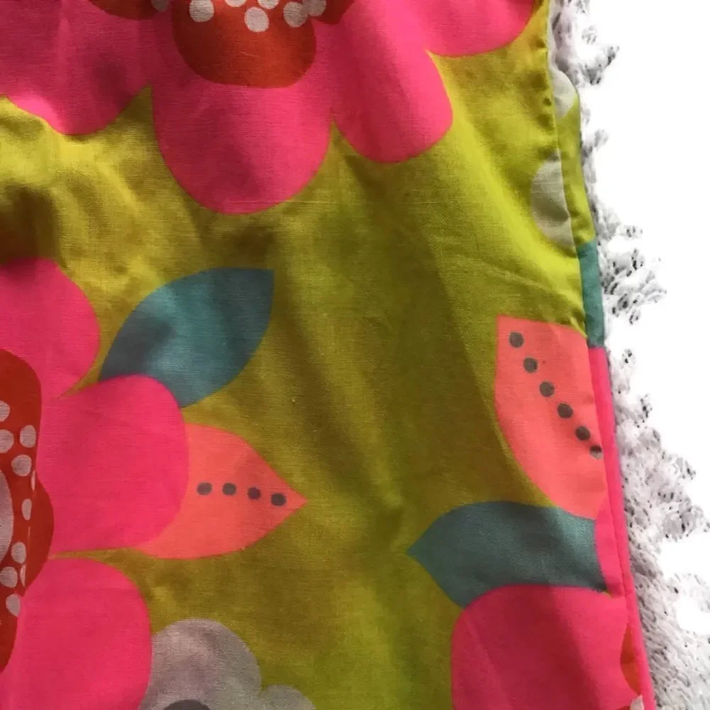 Carters Neon Floral Print Button Bib Tank Top